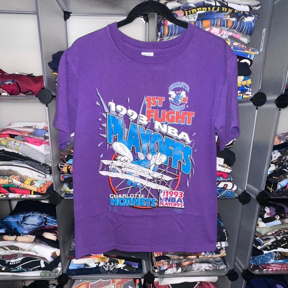 1993 Charlotte Hornets 1st Flight “NBA Playoffs” Salem - Medium 20x26.5